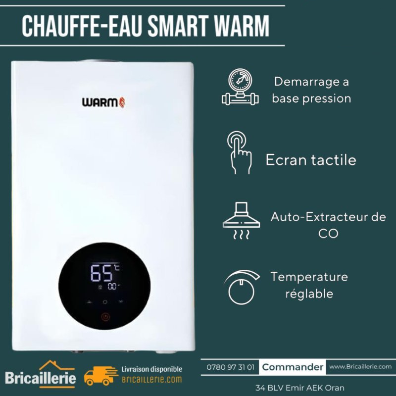 Chauffe-eau smart WARM 12 LITRE 3eme GEN