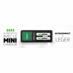 Alternative view of Energizer Accu Recharge Mini + 2 piles AA 2000mAh