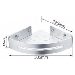 Etagère de Coins en Aluminium Gris SANWATER – Image 3