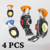 pack de 4 Lampe torche porte clé 10 en1