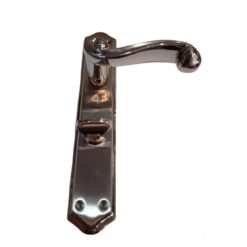 Ensemble poignées de porte WC Oscalar Ruzgar Chrome axe 70mm Turque – Image 2