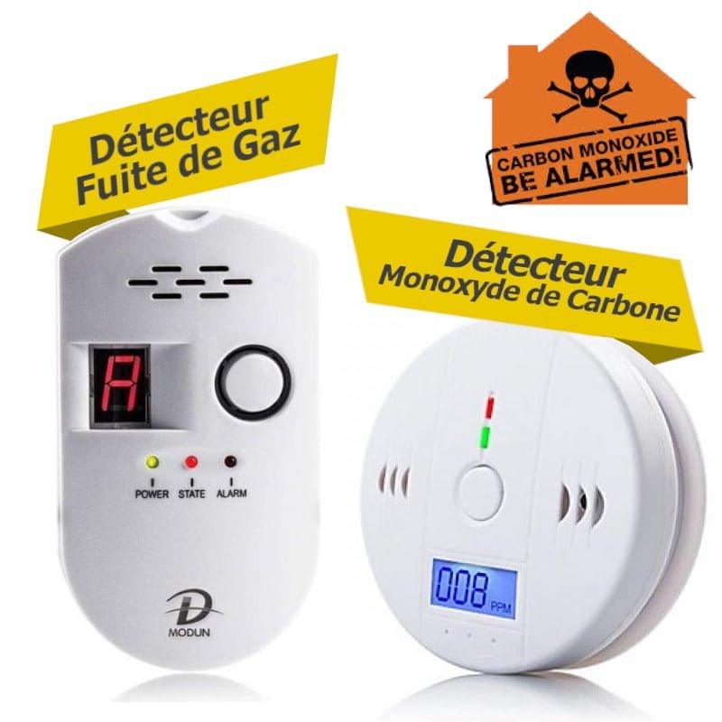 Pack Détecteur de fuite de gaz + Monoxyde de Carbone – Image 2