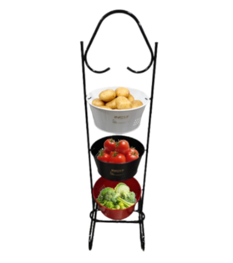 Panier à légume métallique 3 niveaux – Image 3