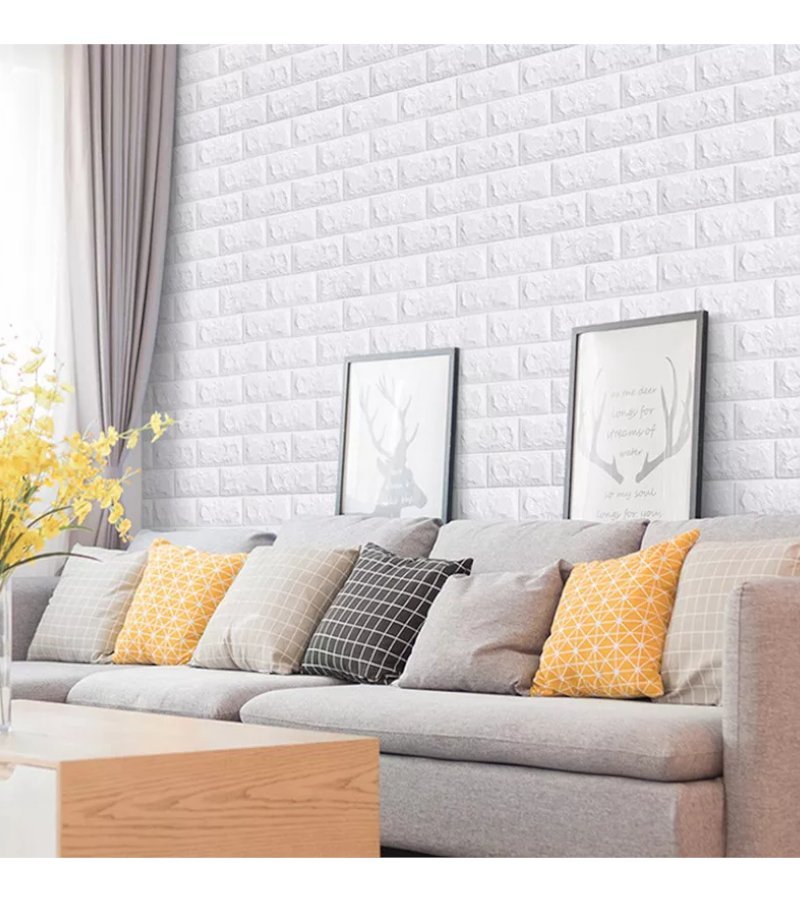 Panneau adhésive 3D mural 70x77cm Anti-humidité – Image 2