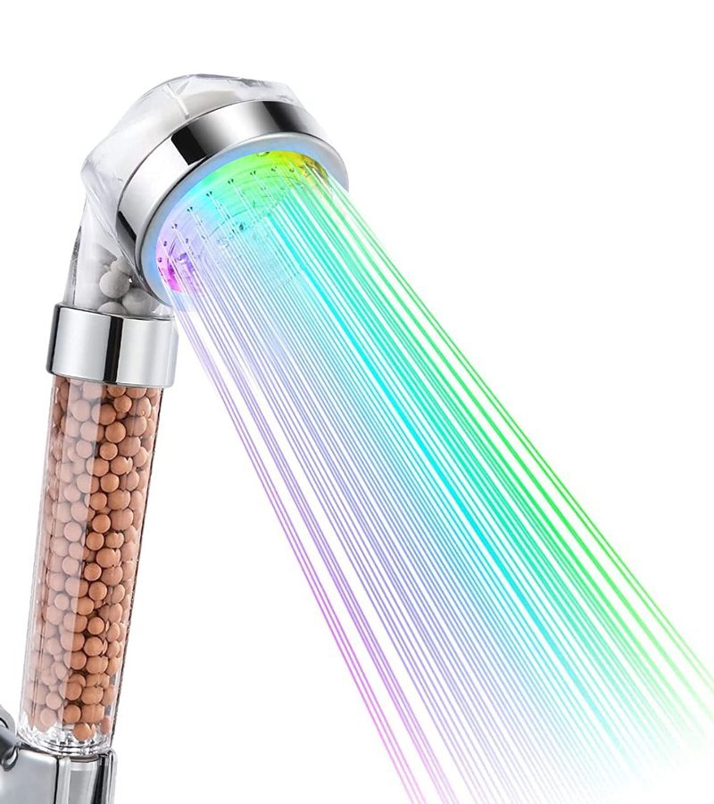 Pommeau de douche LED anticalcaire