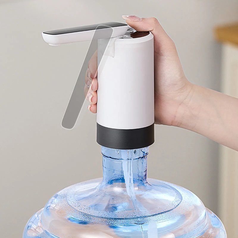 Pompe à Eau électrique Tactile - Pour Bonbonnes D'eau - Silencieuse, Rechargeable, Anti-gouttes - Pour Maison, Bureau, Camping
