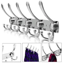 Porte manteau inox 05 têtes chromé – Image 2