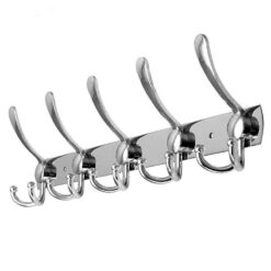 Porte manteau inox 05 têtes chromé