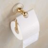Porte papier hygiénique en aluminium Doré