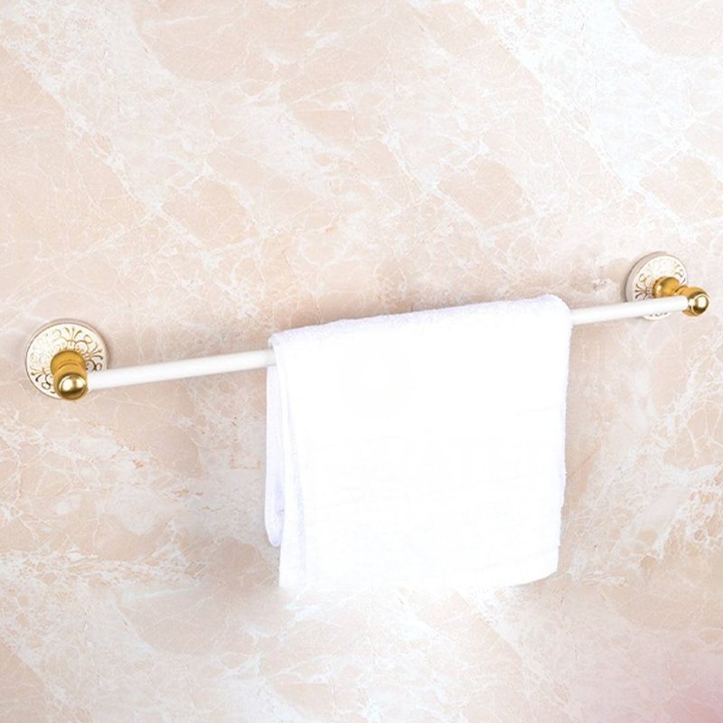 Porte serviette simple Doré