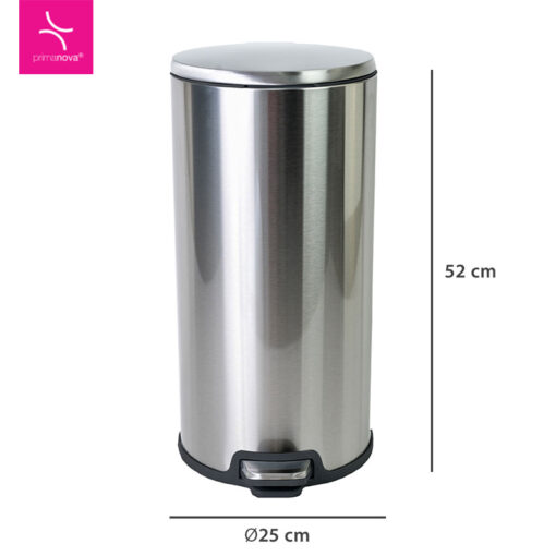 Poubelle CIGO 20LT en Acier Inoxydable Mat E50 – Image 3