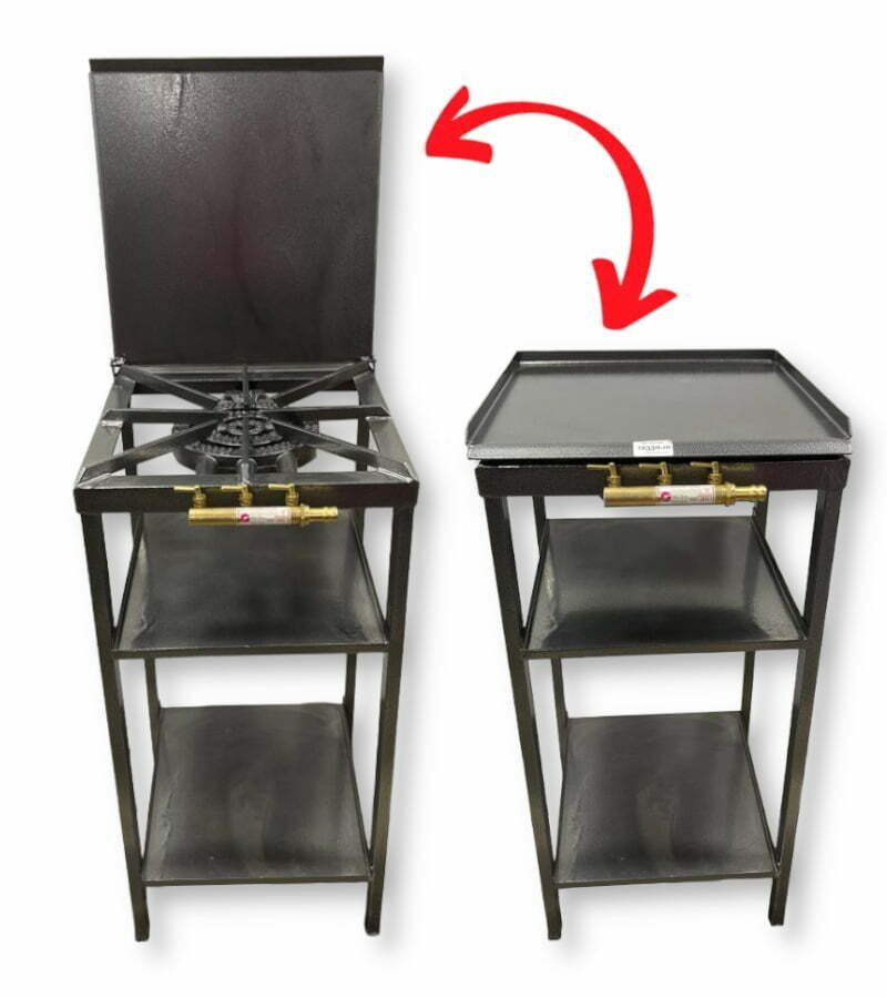 Réchaud à gaz avec plaque à grillade