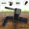 Robinet fumée inoxydable carre