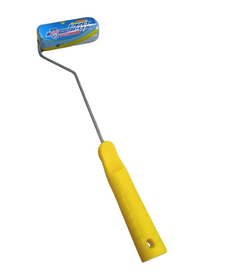 KOTARBAU Lot De 10 Rouleaux De Peinture Fil Jaune 160 Mm Avec Poignée Caoutchouc