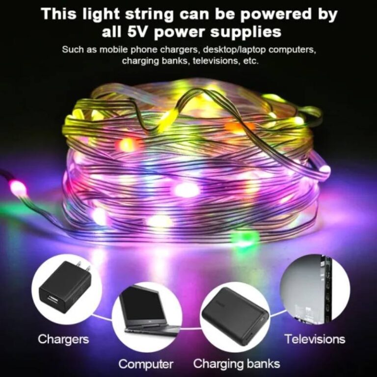 Ruban LED RGB 10 mètres USB ( Jeux de lumière ) - Bricaillerie