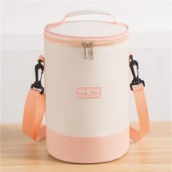 Sac isotherme cylindrique - Rose