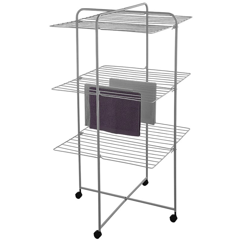 Sèche linge aluminium pliable trois étage META