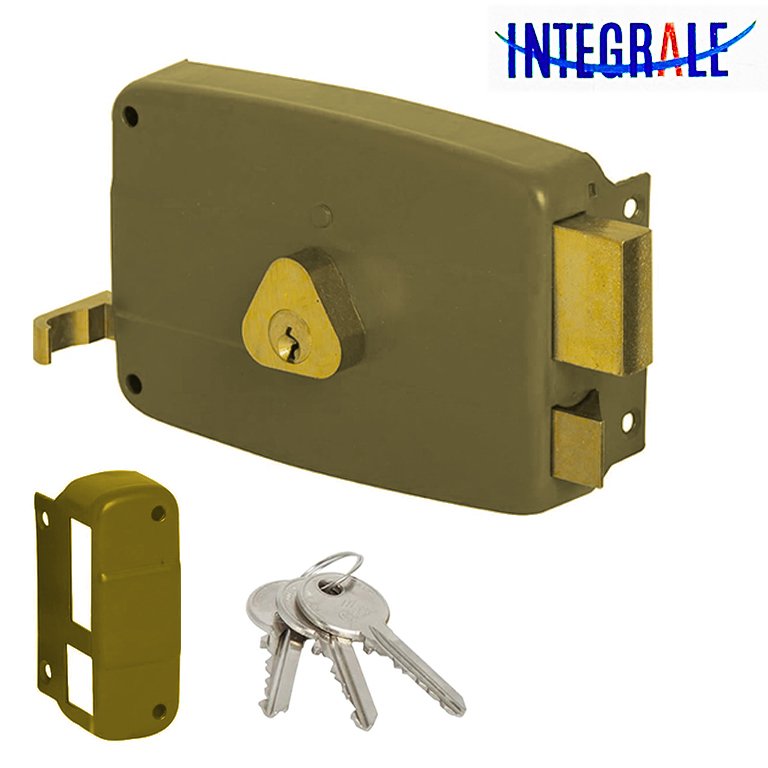 Serrure a tirage en applique 140mm INTEGRALE (Clé Simple)