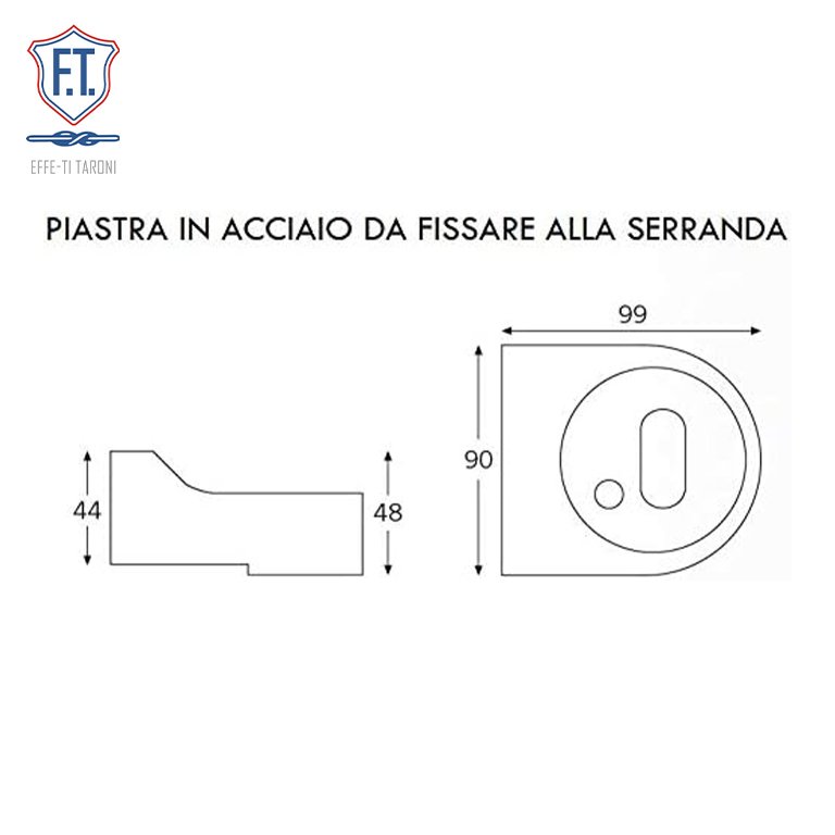 Serrure à volet en acier Fortress Clé classique – Image 5