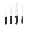 Set 4 couteaux de boucher noir