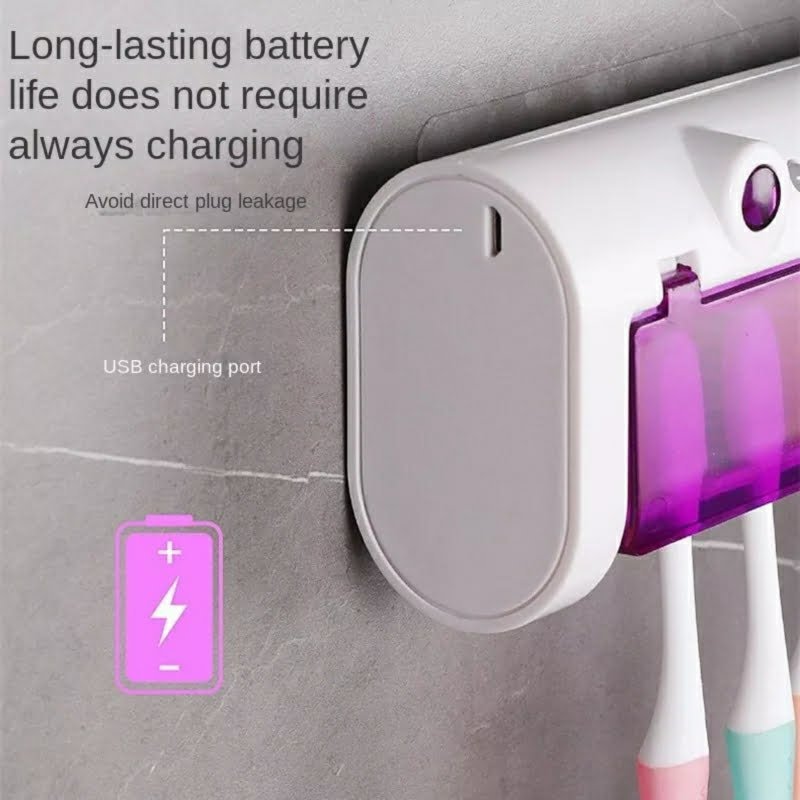 Stérilisateur brosse à dent avec distributeur dentifrice – Image 6