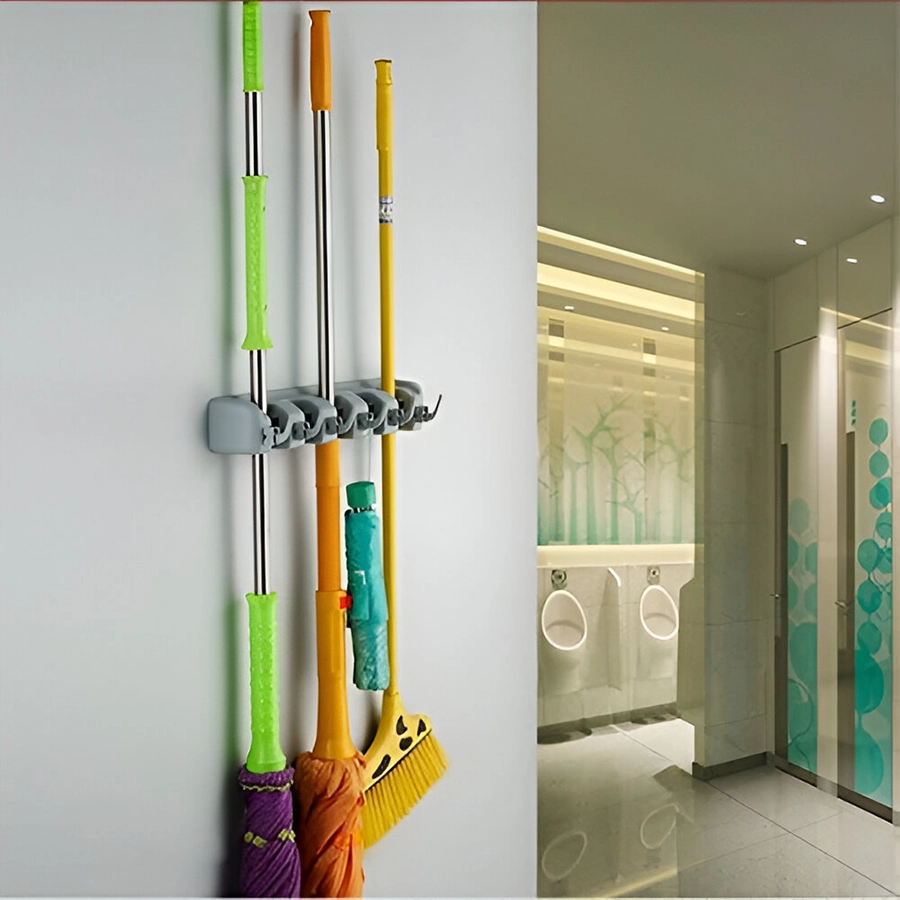 Support 4 balais avec 5 crochets – Image 3