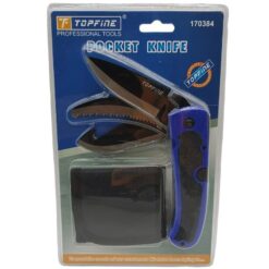 Couteau de poche 3 lames multi-usages avec pochette TOPFINE – Image 2