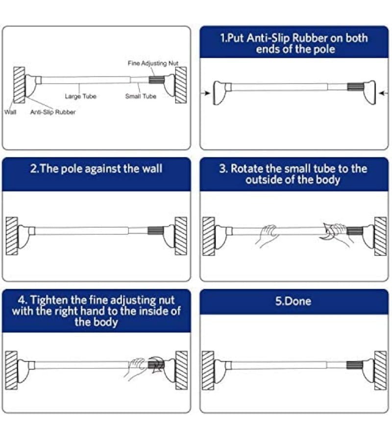 Tringle rideau douche extensible – Image 6