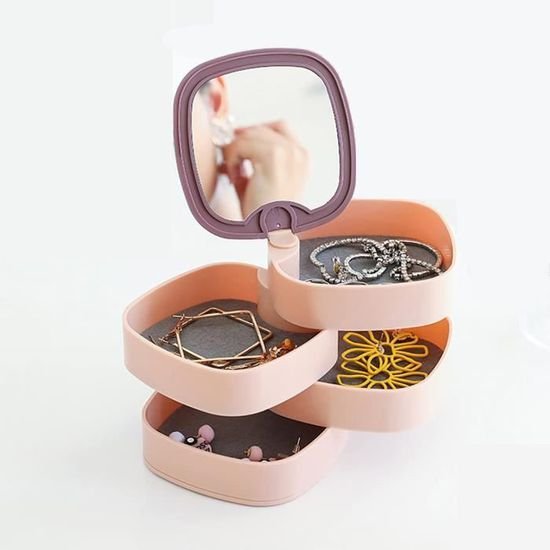 Boite rangement Bijoux avec miroir
