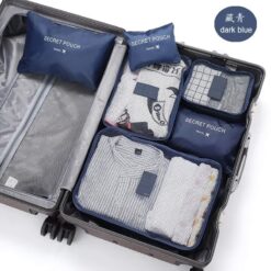 Ensemble de Rangement de Valise (6 Pcs) 70-463 - bleu foncé