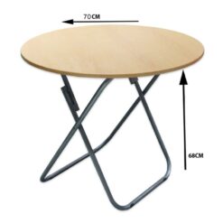 table pliable 70X70X68 BOIS – Image 4