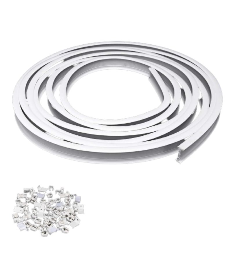 Tringle à rail (chemin de fer) simple PVC – Image 2