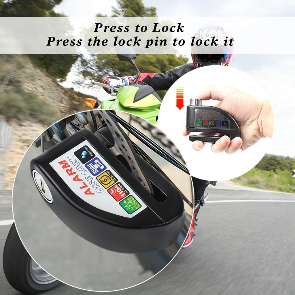 Cadena alarme moto 110Db – Image 3