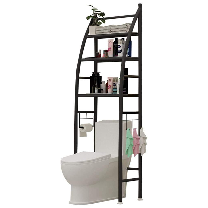 Étagère Multifonction pour WC noire – Image 2