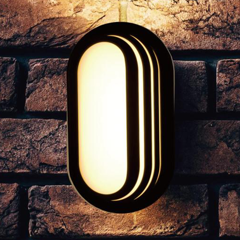 Lampe de cloison LED ovale étanche 24W BEETRO