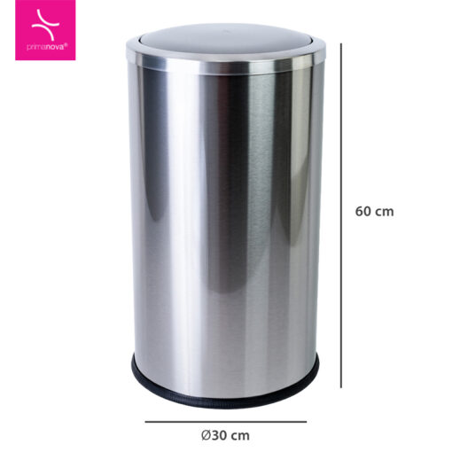 Poubelle VITA 30LT en Acier Inoxydable Mat E46 – Image 3