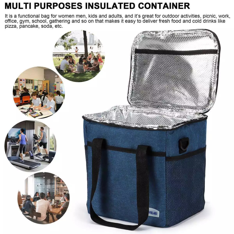 Sacs Glacière pliable isotherme en tissu Oxford – Image 2