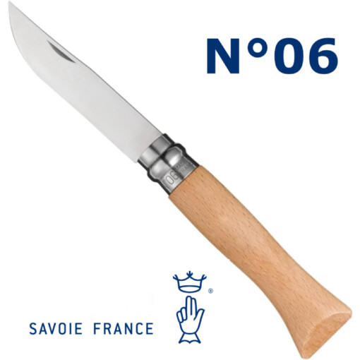 Couteau de poche n° 6 en acier inoxydable