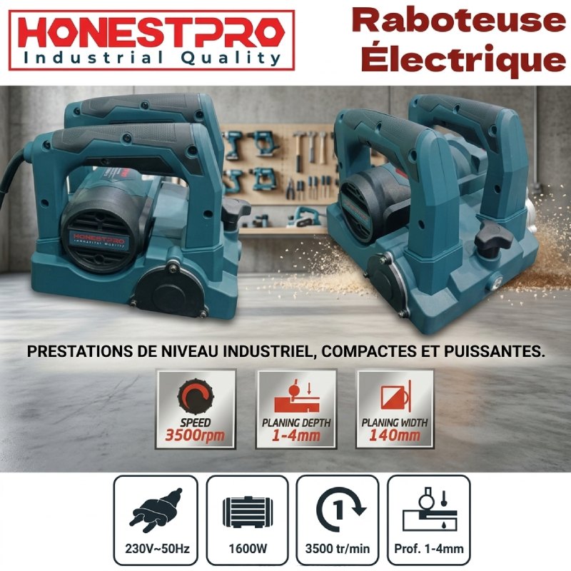 Raboteuse Électrique HONESTPRO 220V