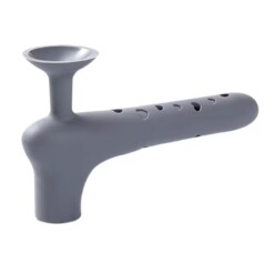Poignée de porte en silicone ventouse - Gris