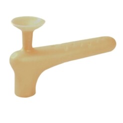 Poignée de porte en silicone ventouse - Jaune