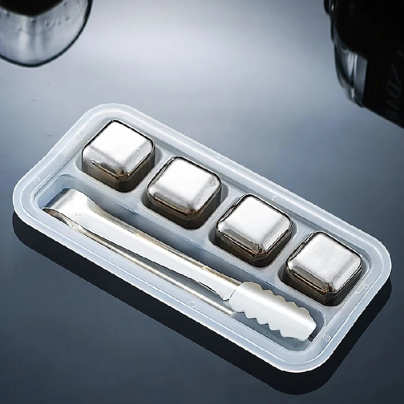 Glaçons réutilisables en acier inoxydable