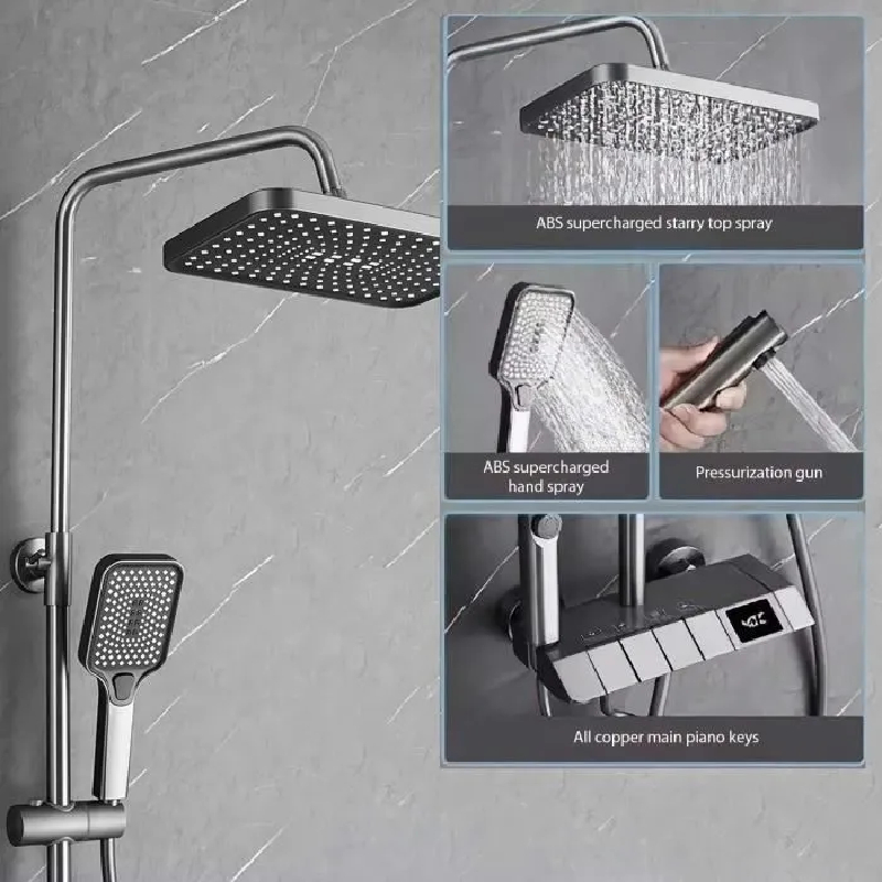 Colonne de Douche Piano TCW Numérique chrome 37-7 – Image 6