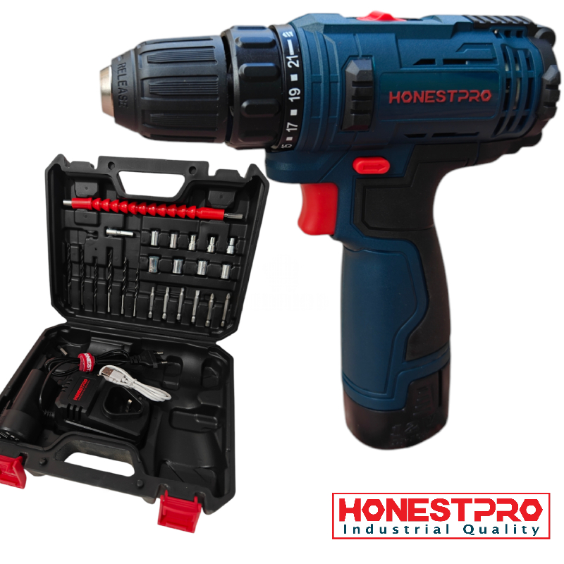 Visseuse a batterie 12V Avec 28PCS Accessoires HONESTPRO YAE6151 – Image 2
