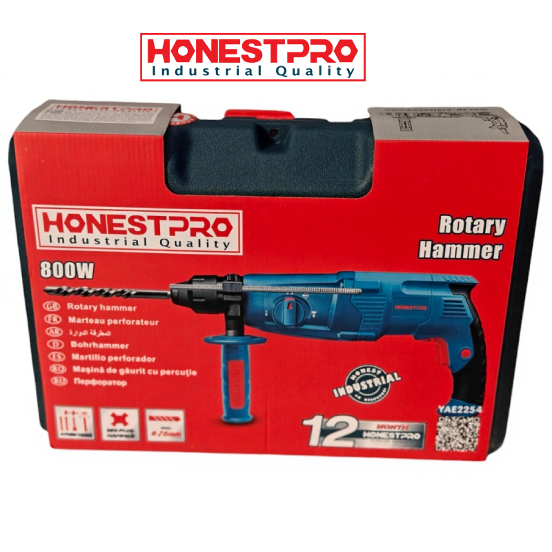 Marteau Perforateur 4 Fonctions 800W HONESTPRO YAE2254 – Image 5