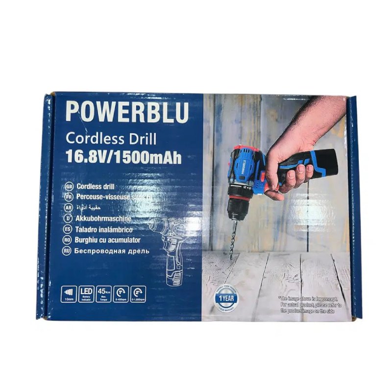 Visseuse Perceuse Brushless A Batterie 16.8V POWERBLU YAE6150 – Image 5