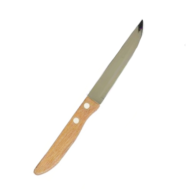 3 couteaux à fruits avec manche en bois (lame tranchante) – Image 2