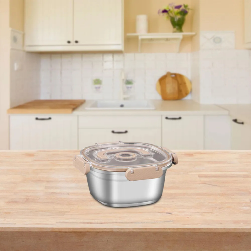 Trois Porte Manger en Acier inoxydable FRESH-BOX – Image 6