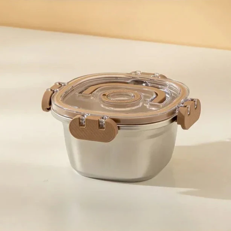 Trois Porte Manger en Acier inoxydable FRESH-BOX – Image 4