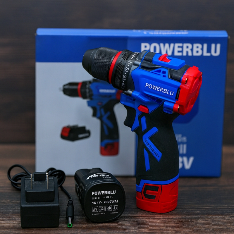 Visseuse Perceuse Brushless A Batterie 16.8V POWERBLU YAE6150